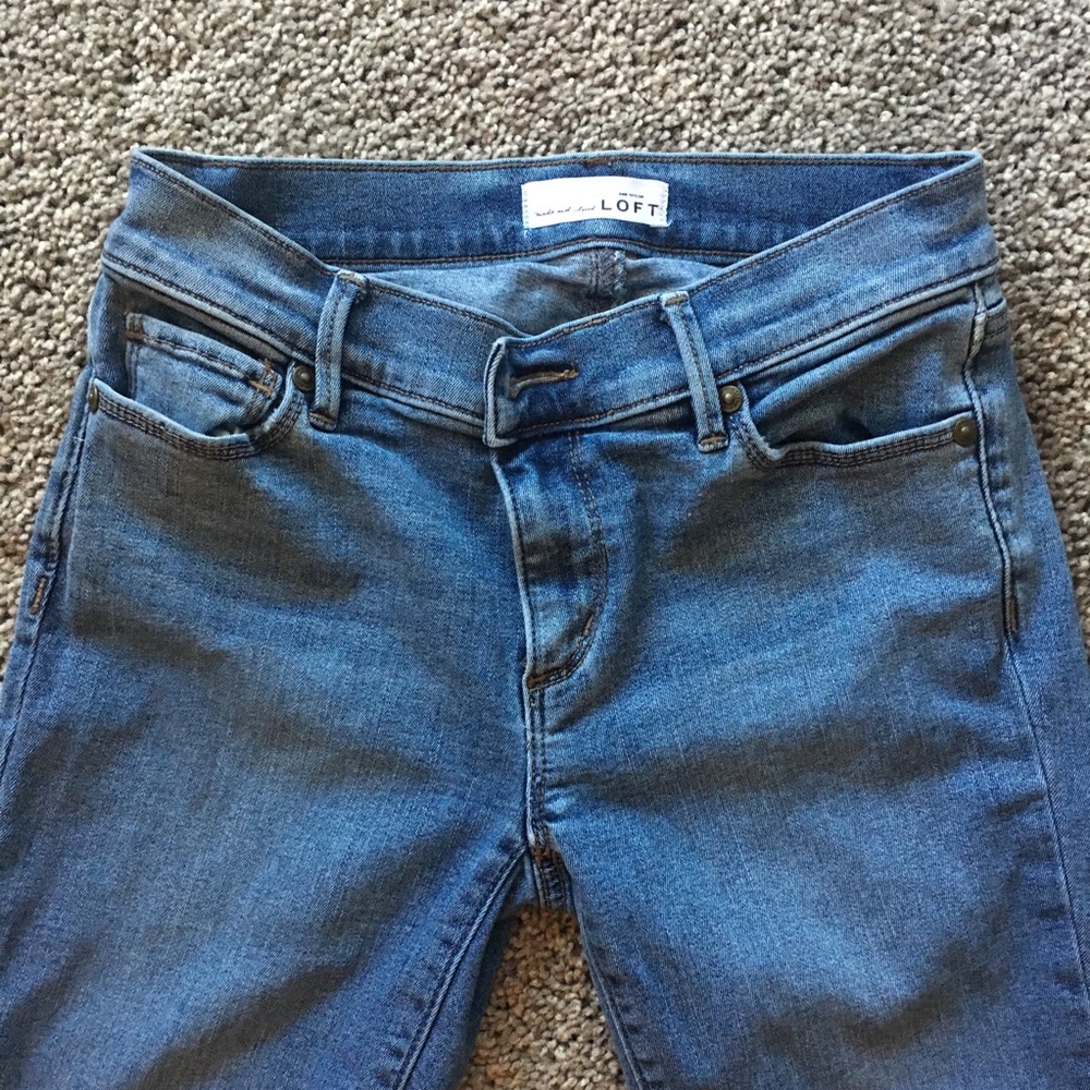 Ann Taylor Loft 00/24 petite denim leggings